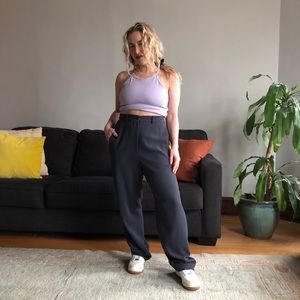 Giorgio Armani vintage grey wool trousers